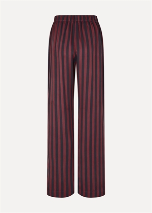 Elasticated dry viskose long buks Navy&Burgundy Wallpaper Stripes Stine Goya 